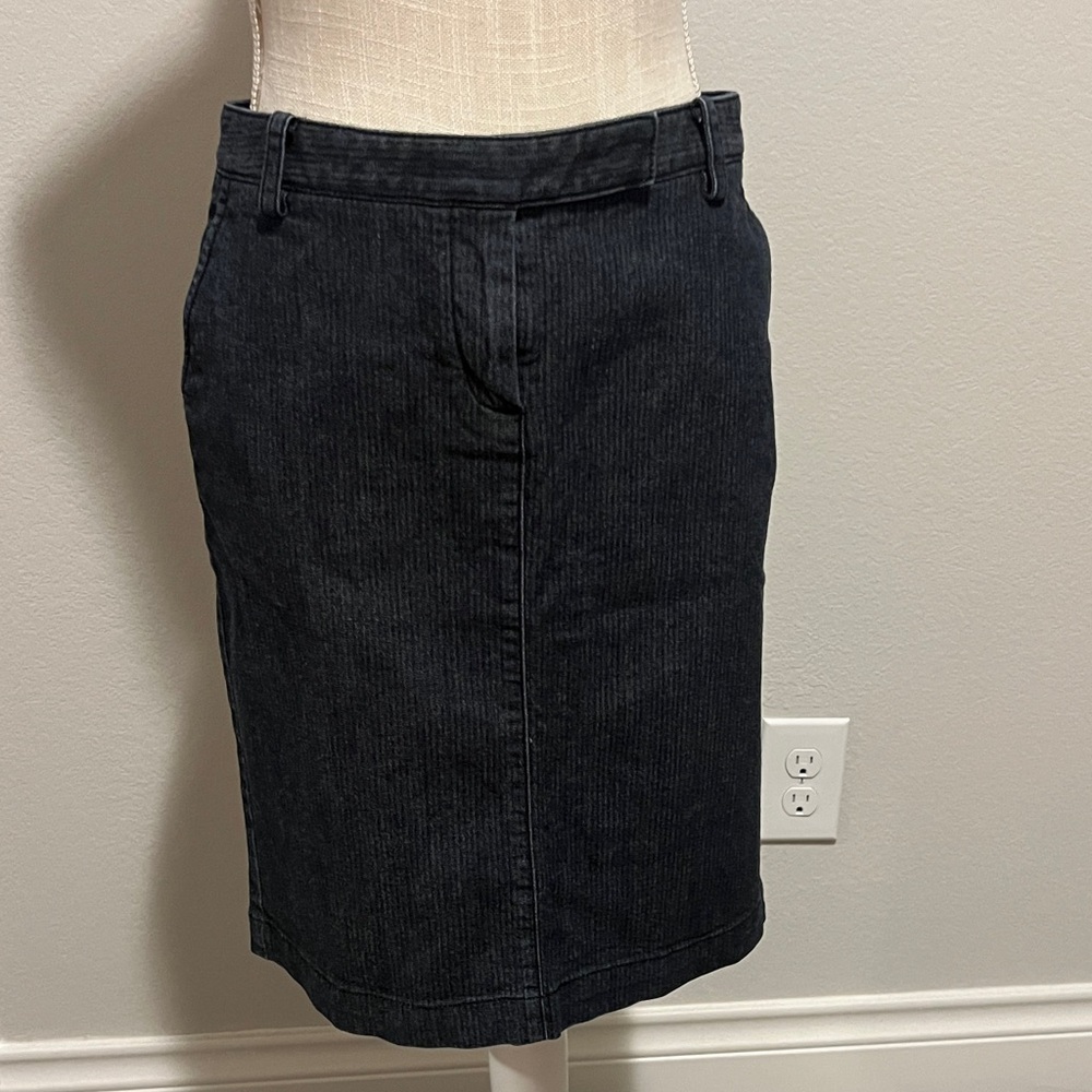 TALBOLTS Classic Denim Skirt.
